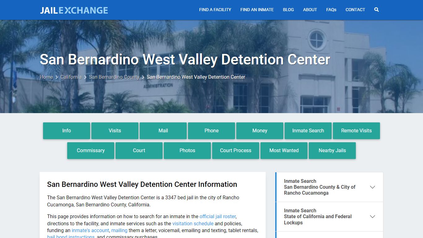 San Bernardino West Valley Detention Center - Jail Exchange